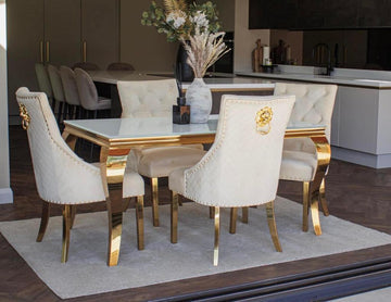 Louis Gold Dining Table